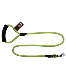 PET NOVA Smycz nylonowa z uchwytem sznur 120 cm / 1,2 cm jasna zielona