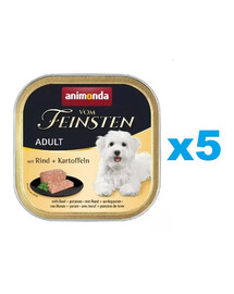 ANIMONDA Vom Feinsten Menue mix con manzo e patate 5 x 150g