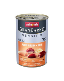 ANIMONDA GranCarno Sensitiv Pure Chicken&Rice 6x400 g kurczak z ryżem dla dorosłych wrażliwych psów