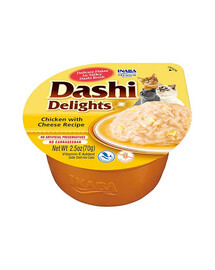 INABA Cat Dashi Delights Pollo e formaggio 70g