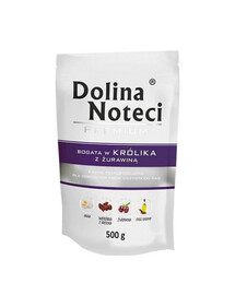 DOLINA NOTECI Premium Ricco di coniglio con mirtillo rosso 500g