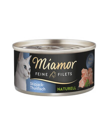 MIAMOR Feine Filets Naturell Skipjack Tuna 80g tonnetto striato in salsa propria