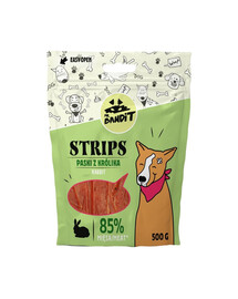 MR. BANDIT Strips Slim paski z królika dla psów 500 g