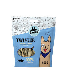 MR. BANDIT Twister zawijasy z ryby dla psów 500 g