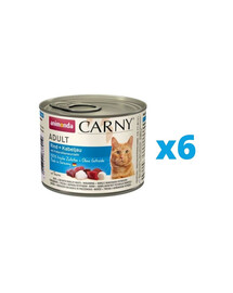 ANIMONDA Carny zestaw Wołowina/Dorsz z Korzeniem Pietruszki 6 x 200 g
