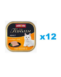 ANIMONDA Vom Feinsten Adult z drobiem i cielęciną 12x100 g