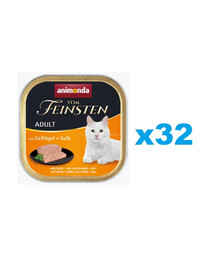 ANIMONDA Vom Feinsten Adult z drobiem i cielęciną 32x100 g