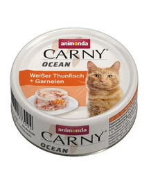 ANIMONDA Carny ocean tonno bianco e gamberetti 800g