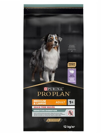 PURINA Pro Plan Grain Free Adult Medium Large Sensitive Digestion Digest 12kg