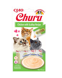 INABA Churu Cat crema per gatti pollo e capesante 56 g