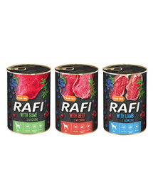 DOLINA NOTECI RAFI Mix gusti manzo, agnello, selvaggina 36 x 400g