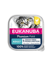 EUKANUBA Grain Free Adult Monoproteinowy pâté au poulet 85 g