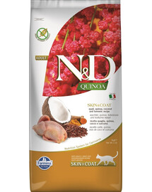 FARMINA N&D Quinoa Cat Skin&Coat Quail 5 kg