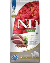 FARMINA N&D Quinoa Adult Madium & Maxi Neutred Duck, Broccoli & Asparagus 12 kg