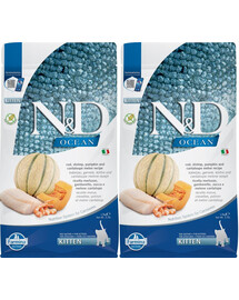 FARMINA N&D Ocean Cat Kitten Cod, Shrimp, Pumpkin & Cantaloupe  1,5kg