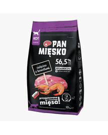 WIEJSKA ZAGRODA Leśne smaki - Veau avec croustillants de truite pour chiens de taille moyenne - M 20kg