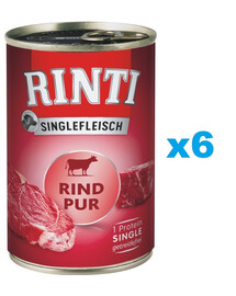 RINTI Singlefleisch Beef Pure monobiałkowa wołowina 6x800 g