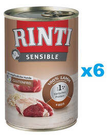 RINTI Sensible agnello e riso 6 x 400g