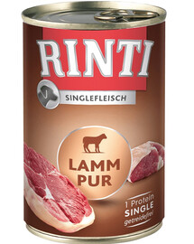 RINTI Singlefleisch Lamb Pure agnello monoproteico 6 x 400g