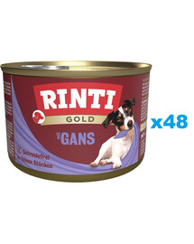 RINTI Gold Goose Mini Gęś dla psów ras małych 48x185 g