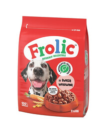 FROLIC Naturally Irresistible Nourriture complète pour chiens adultes avec du boeuf frais 2,6 kg