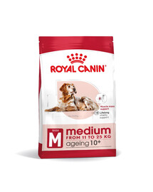 ROYAL CANIN Medium Ageing Croquettes pour chiens adultes de plus de 10 ans, races de taille moyenne 10+ 15 kg