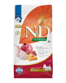 N&D Pumpkin Dog Adult mini Quail, pumpkin, pomegranate 2 kg
