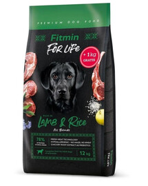 dog For Life Lamb & Rice 12 + 1 kg