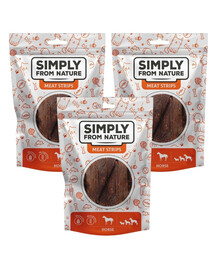 SIMPLY FROM NATURE Meat Strips Mięsne paski z koniny dla psów 3x80 g