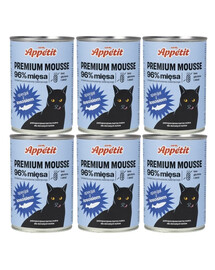 COMFY PREMIUM Mousse z łososiem dla kota 6x400 g