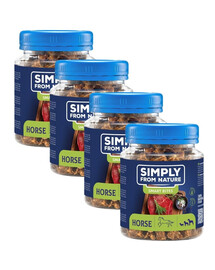 SIMPLY FROM NATURE Smart Bites Trenerki z koniny dla psów 4x130 g