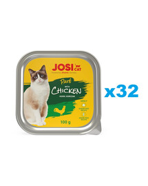 JOSERA JosiCat Pasztet z kurczakiem dla kota 32x100g