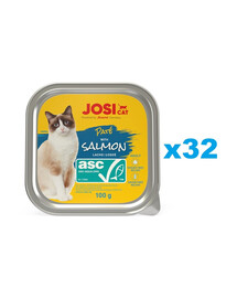 JOSERA JosiCat Pasztet z łososiem dla kota 32x100g