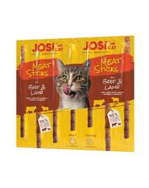 JosiCat Meat Sticks pałeczki z wołowiną i jagnięciną dla kota 35g