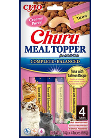 Meal Topper Tuna Salmon 4x14 g kremowy dodatek z tuńczykiem i łososiem do karmy dla kotów