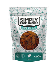 SIMPLY FROM NATURE Meat Noodles Rouleaux avec de la viande de dinde pour chiens - 80 g