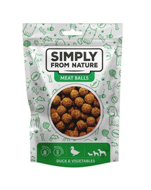 SIMPLY FROM NATURE Meat Balls - Boulettes de viande de canard et de légumes pour chiens - 80 g