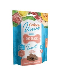 Dog Verve Crunchy Snack Insect&Fresh Lamb 150 g bezzbożowe przysmaki z owadami i jagnięciną