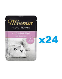 MIAMOR Ragoût de canard royal avec poulet en sauce 24x100 g