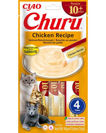 Churu Cat Senior Chicken 4x14g kremowy przysmak dla starszych kotów o smaku kurczaka