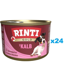 RINTI Gold Veal Mini Cielęcina dla psów ras małych 24x185 g