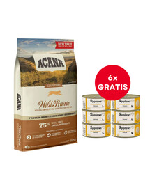 ACANA Wild Prairie Cat 4,5 kg + APPLAWS Cat Adult Mousse Chicken mus z kurczakiem 6 x 70g GRATIS