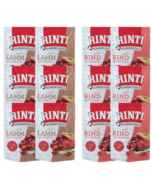 RINTI Kennerfleisch Mix smaków Wołowina Jagnięcina saszetki dla psa 12x400 g