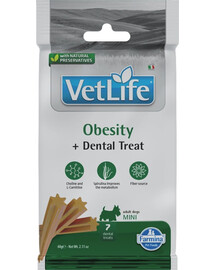 Vet Life Dental Treat Obesity Mini 60 g (7 szt) przysmak dentystyczny dla psów ras małych