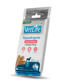 Vet Life Dental Treat Hypoallergenic Pork Medium/Maxi 100 g (7 szt) przysmak dentystyczny dla średnich i dużych psów