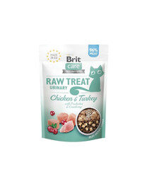Care Raw Treat Freeze Dried Urinary Cat 40 g przysmak liofilizowany Kurczak i indyk z probiotykami dla kota
