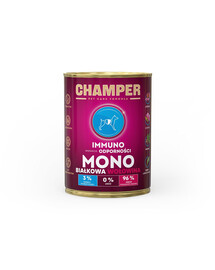 CHAMPER Immuno Nourriture monoprotéinée au boeuf pour chiens 400 g