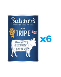 BUTCHER'S Original Tripe Mix, karma dla psa, ze żwaczem, pasztet, 6 x 400g
