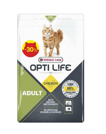 Opti Life Cat Adult Chicken 1kg -30% promo karma dla dorosłych kotów z kurczakiem