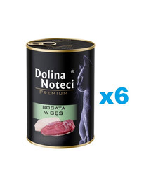 DOLINA NOTECI Premium Bogata w gęś dla kota 6x400 g